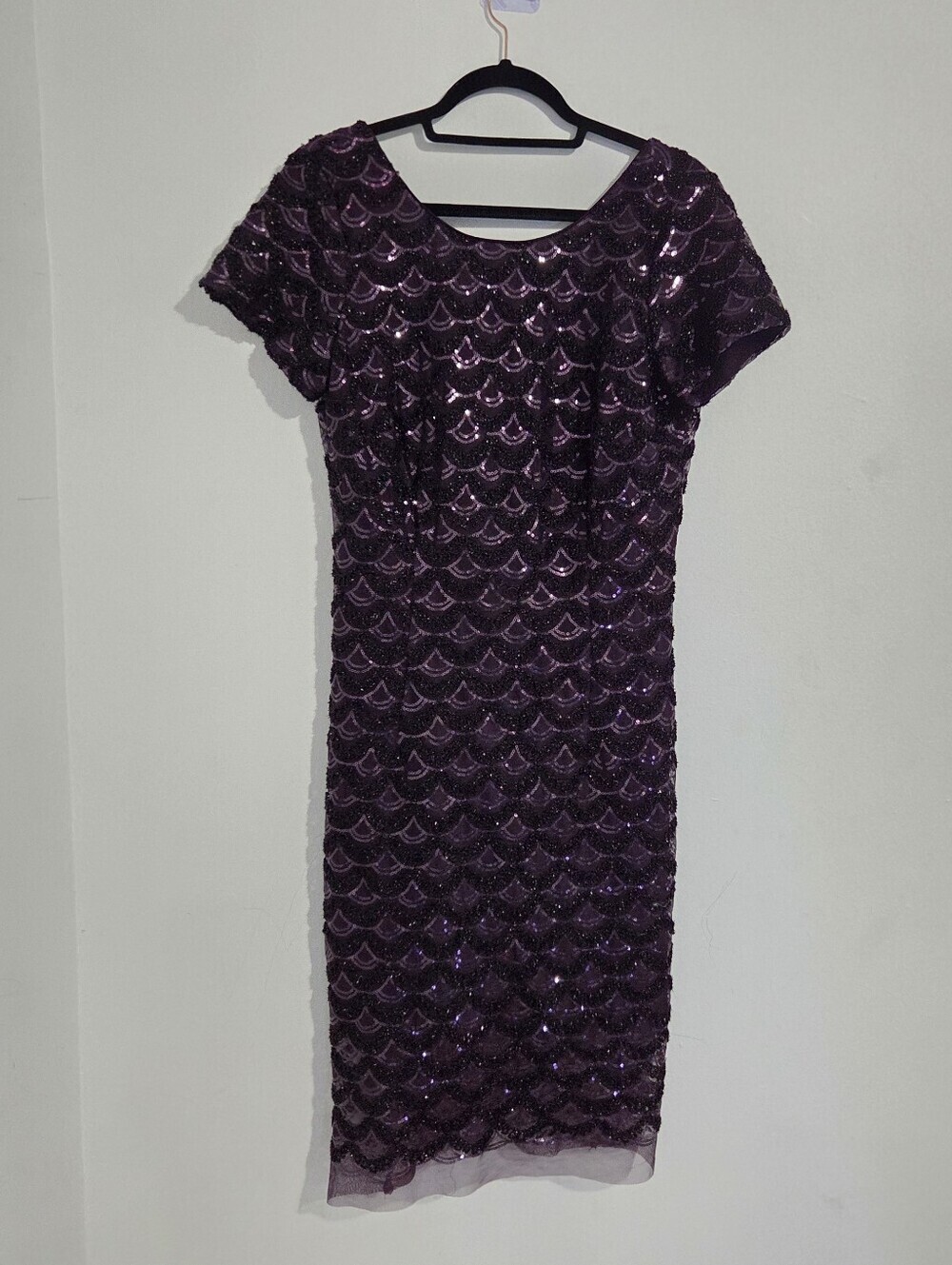 Sandra Darren Sequined Midi Dress